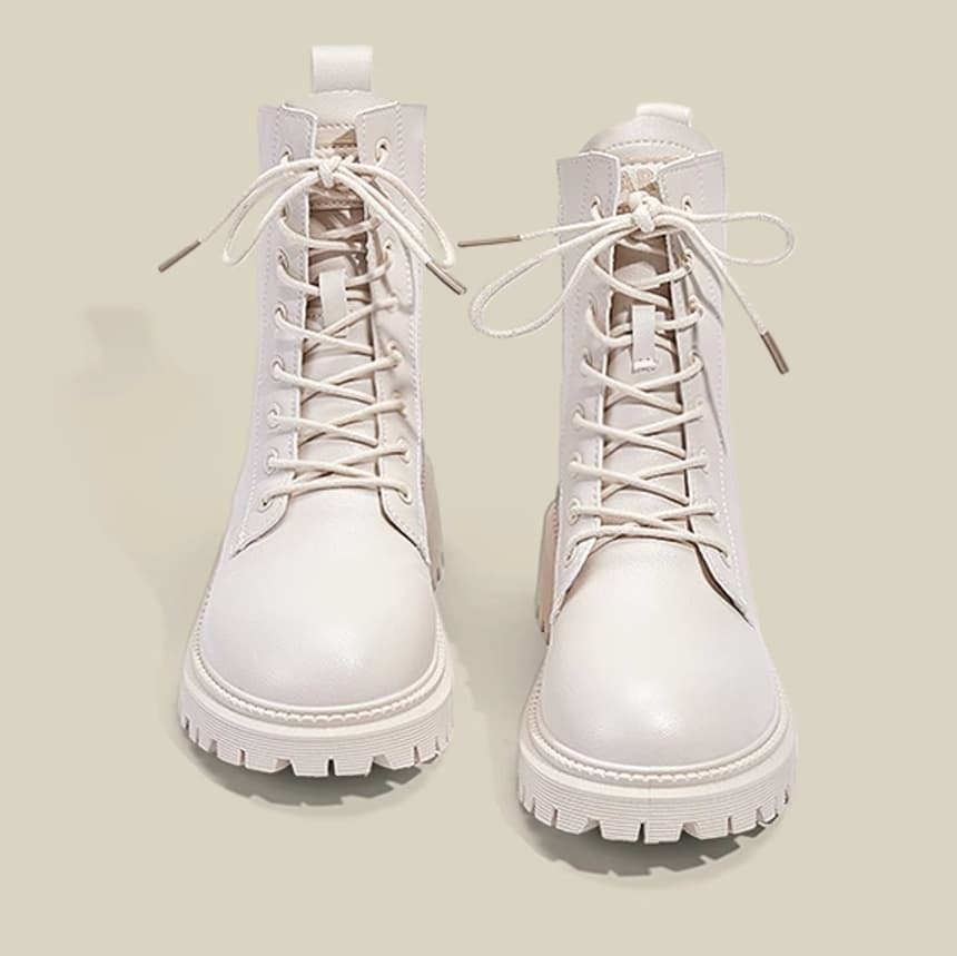 【丈夫×スタイリッシュ×厚底5.0cm】厚底保温ブーツ