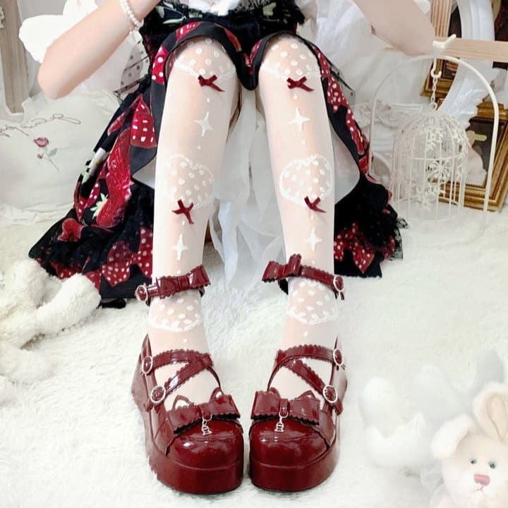 【厚底×リボン×ストラップ】ローファー｜2色展開・25cm対応