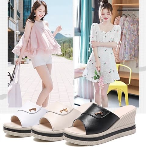 【通気×安定感】7.5cm厚底サンダル｜クッション設計×夏映え×長時間歩行対応