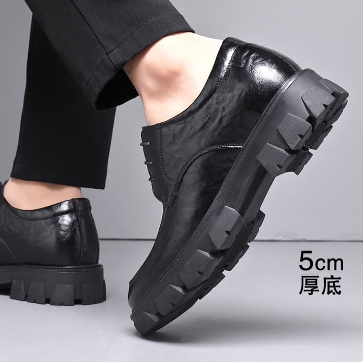 高級厚底ビジネスローファー｜5cm/8cm/10cm選べる身長UP