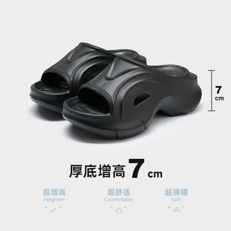 【流線型 × 通気設計 × 厚底5cm】厚底通気性サンダル