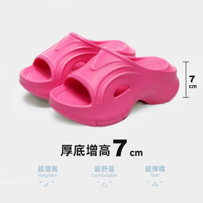【流線型 × 通気設計 × 厚底5cm】厚底通気性サンダル