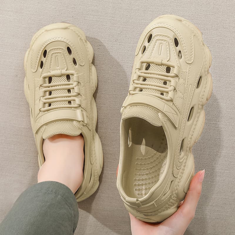 【メッシュデザイン × 安定感 × カジュアル系】+5.5cm厚底サンダル