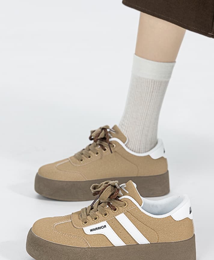 【クッション×安定感×厚底6.0cm】厚底軽量スポーツシューズ