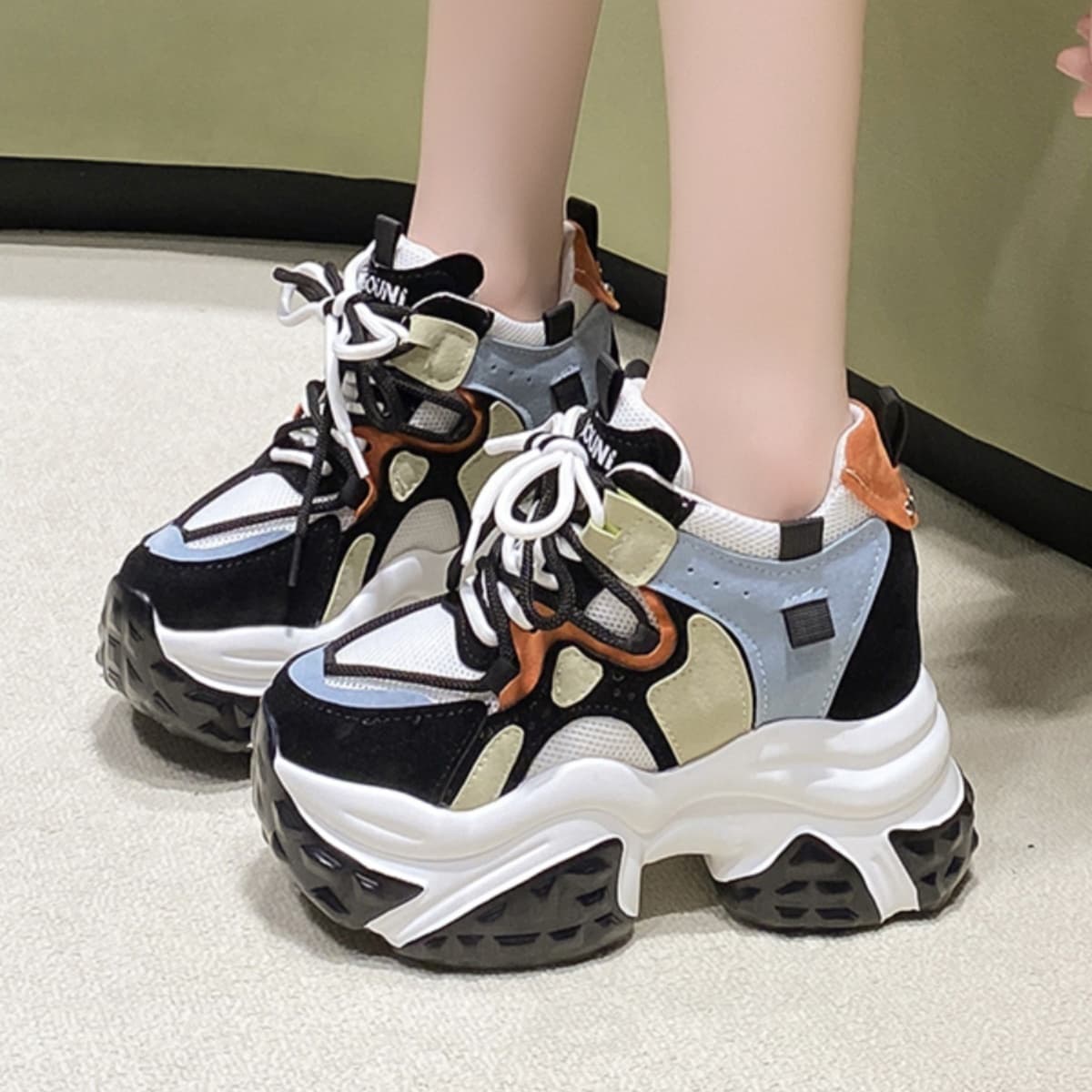 ダッド厚底スニーカー|アーバン×クッション×安定感