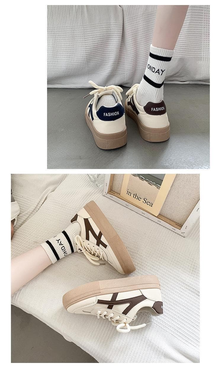 【クロスライン × 耐久素材 × 厚底7cm】厚底軽量スニーカー