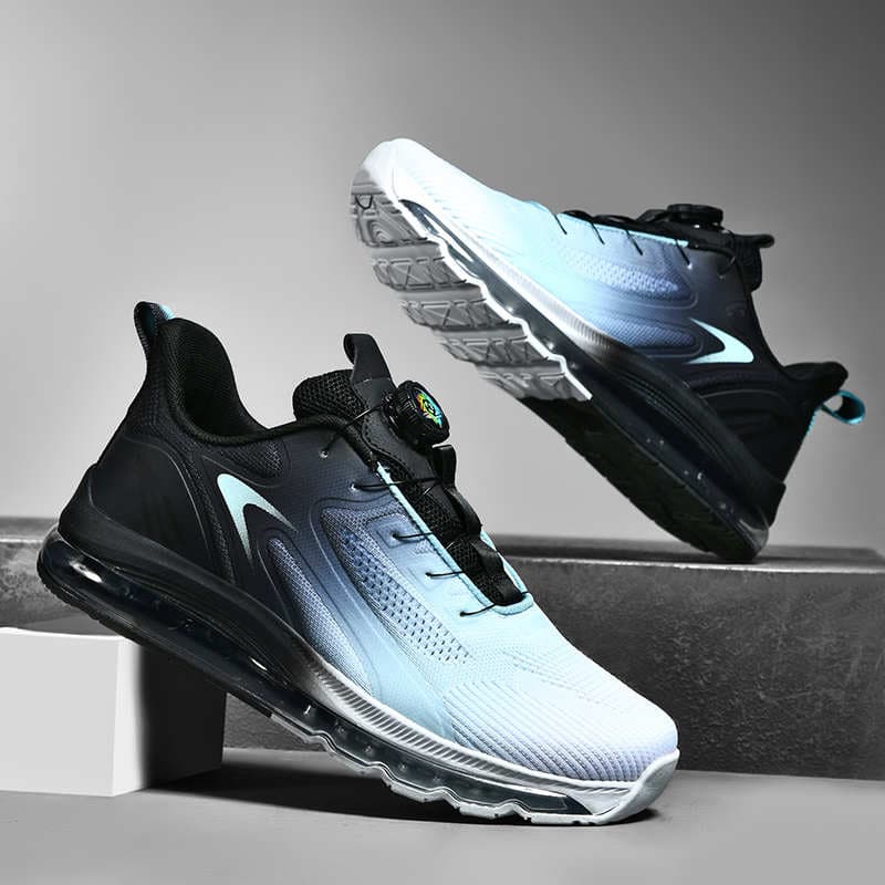 【ダイヤル式 × 衝撃吸収 ×メッシュ素材 】+8cm厚底通気性スポーツシューズ