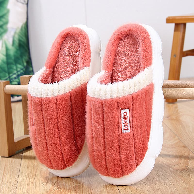 【雲柄刺繍×ふわもこ裏地】もこもこ厚底ルームシューズ|冷え対策・静音・洗える|ギフト対応