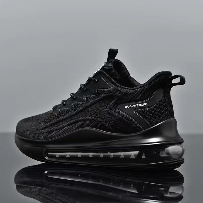 【全面エアクッション×通気メッシュ×韓国系】+5.5cm厚底スニーカー