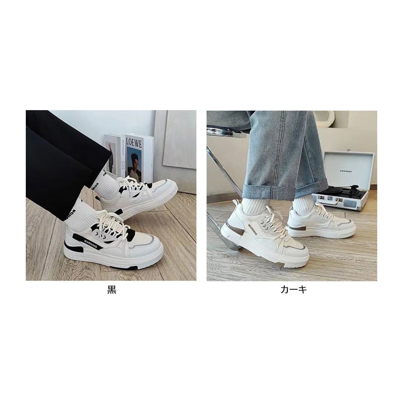 【通気メッシュ×軽量クッション×韓国系】5.0cm厚底スニーカー