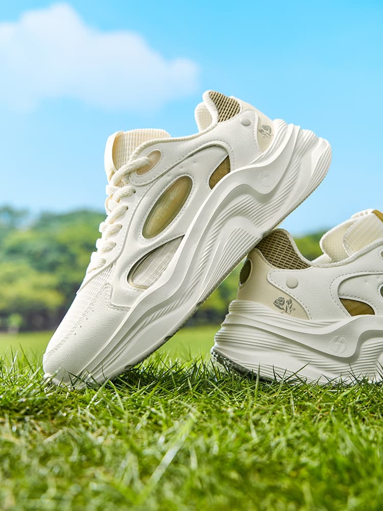 【流線型ソール × 姿勢サポート × 厚底8.5cm】厚底軽量スポーツシューズ